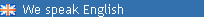 We speak English We speak English